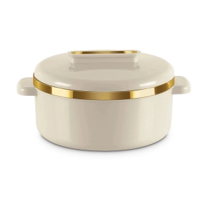 Milton Curve 1500 Inner Stainless Steel Casserole, 1300 ml, Ivory - Ivory