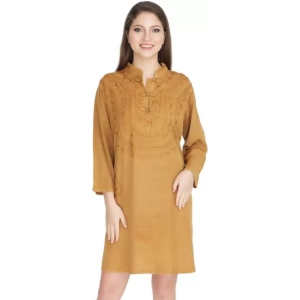 Women's Plus Size Tunic Tops Summer Long Sleeve Round Neck Blouses-Dress Ruffle Flowy Up T Shirts