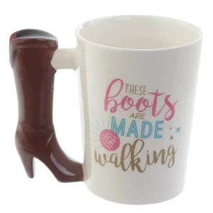 High Heel Boots Shaped Handle Mug