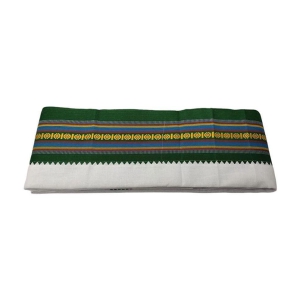 Akhil - Cotton Green Embroidered Bath Towel ( Pack of 1 ) - Green