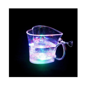 759 Heart Shape Activated Blinking Led Glass Cup