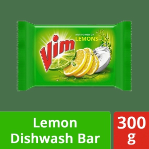 Vim Dishwash Bar - Lemon, 300 Gram Wrapper