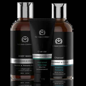 Cleansing trio Shampoo + face scrub + body wash