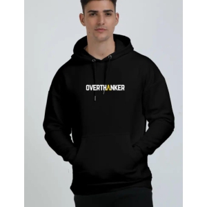 Overthanker - Unisex Oversized Hooded Sweatshirt Hoodie (Black)