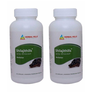 Herbal Hills Shilajithills - (60+60 = 120 Cap) (Pack of 2)