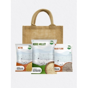 Millets Gift Bag (Kodo-500gm, Kutki-500gm, Raggi Flour-500gm)