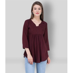 saakaa-maroon-rayon-womens-a-line-top-pack-of-1-s