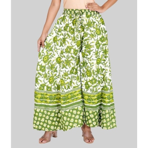 Rangun - Green Cotton Flared Womens Palazzos ( Pack of 1 ) - None