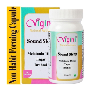 Vigini Energy Deep Sleeping|Stress & Anxiety Relief Melatonin 30 gm Multivitamins Capsule