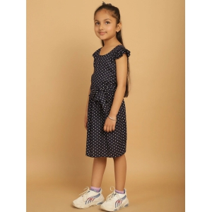 MINI & MING Girls Polka Dot Print Flutter Sleeve Fit & Flare Dress