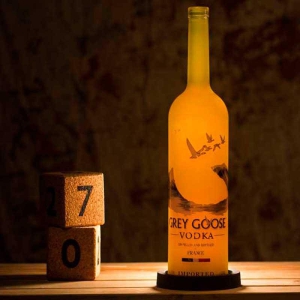 Grey Goose Inlit Lamp (Yellow)