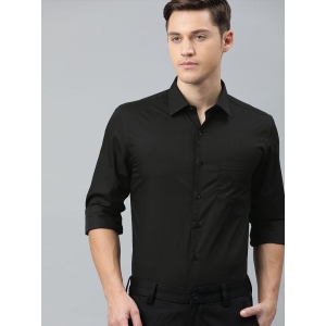 IVOC - Black 100% Cotton Slim Fit Men's Casual Shirt ( Pack of 1 ) - None