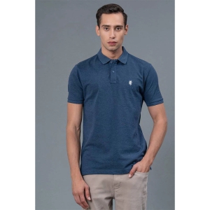 RedTape Navy Blue Men's Polo T-Shirt | Casual Cotton T-Shirt | Half Sleeves Polo T-Shirt