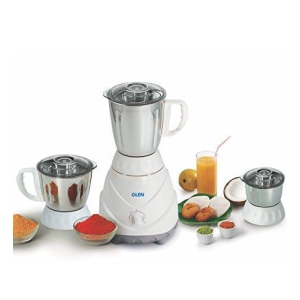 Glen Mixer Grinder, 750W, 3 Jars (White)