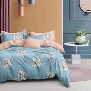 Pitambra Lifestyle Primrose Essential Cotton Comfort Feel Light Green Floral Printed Flat BedSheet|Designer Flat Bedsheet|Luxury Look Queen Size Flat BedSheet with 2 Pillow Cover