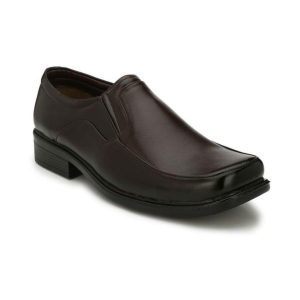 Leeport - Brown Mens Slip On Formal Shoes - None