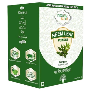 Nature Sure Neem Leaf Powder, 200g with Free Rose Water, 50ml