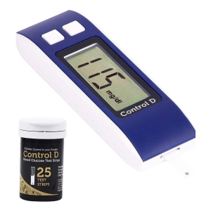 Control D - 25 Strips with Glucometer