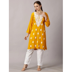 RAYON KURTA SETS-38 / MUSTRD / RAYON COTTON