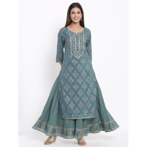 KIPEK Cotton Kurti With Sharara And Gharara - Stitched Suit Single - S