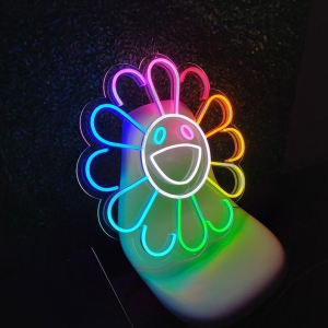 Radiant -Flower LED Neon Sign-2 x 2 ft