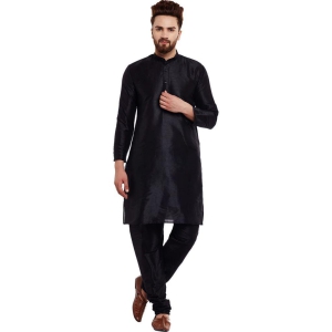 Banity Bey Dupion Silk Regular Fit Kurta Pajama Set for Men