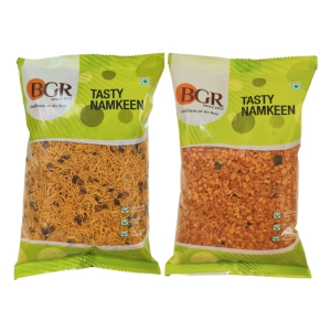 BGR Foods Combo Offer - Bombay Mixture & Masala Moong Dal (500g Pack of 2)