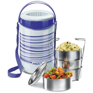 Milton - Stainless Steel Lunch Box 4 - Container ( Pack of 1 )