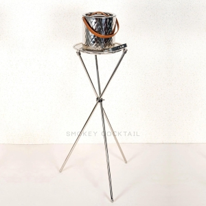 Bar Stand For Ice Bucket-Silver