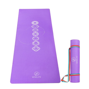 Purpose Printed Yoga Mat - Purple Chakra (6MM)