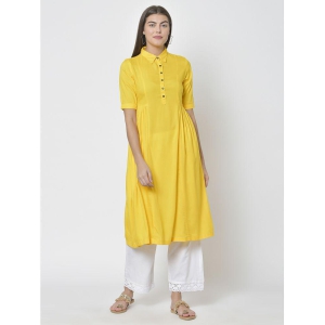 pistaa-yellow-viscose-womens-flared-kurti-pack-of-1-none