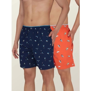 XYXX - Multicolor Cotton Blend Mens Boxer- ( Pack of 2 ) - None