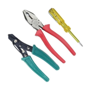 Taparia 3pc Hand Tools Kit (8inch Plier,Wire Cutter & Tester)