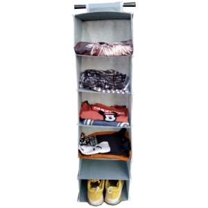 Sh Nasima  Hanging 3 Shelf Closet Cloth Organizer Wardrobe Organiser Hanging Organizer for Almirah Regular Organizer Pack Of 1