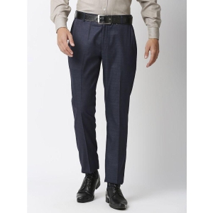 Solemio Navy Blue Slim Formal Trouser ( Pack of 1 ) - None