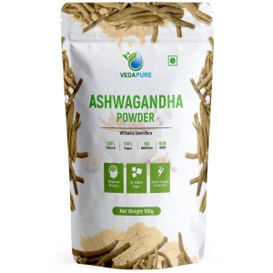 VEDAPURE Pure Ashwagandha Powder Supports Anxiety & Stress - 100gm (Pack of 1)