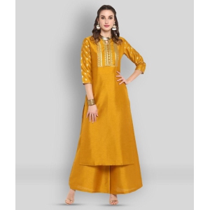 janasya-mustard-straight-silk-womens-stitched-salwar-suit-pack-of-1-xl