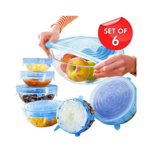 vacuum-silicone-blue-6-lids-stretchable-cover-for-bowls-bottles-food-glass-cups-use-in-microwave-small-largemedium-size-set-of-6-multi