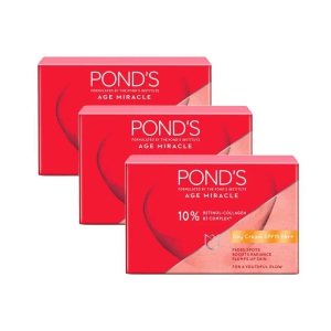 Ponds Age Miracle Wrinkle Corrector SPF 15 PA++ Day Cream 50g - Pack Of 3