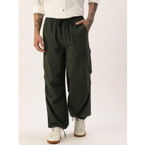 Bene Kleed Loose Flat Mens Cargos - Olive Green ( Pack of 1 ) - None