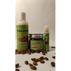 Coffee combo (Scrub+Facewash+Rollon) - GreenOven