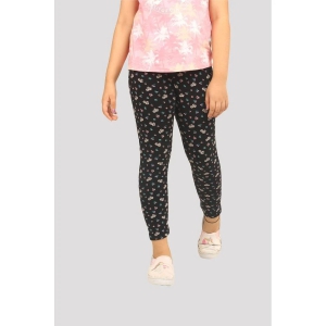 Ariel - Black Cotton Girls Leggings ( Pack of 1 ) - None