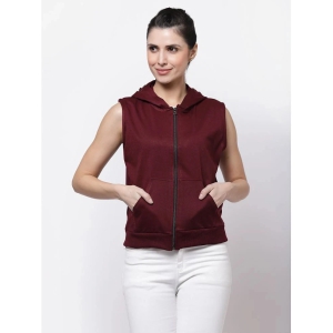 Uzarus Cotton Maroon Jackets - None