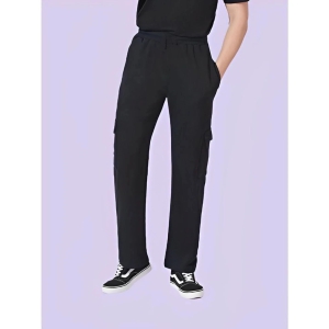 AKTIF Black Lycra Mens Trackpants ( Pack of 1 ) - None