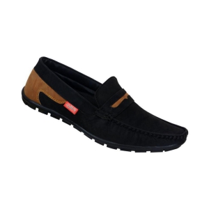 SHOES KINGDOM Black Loafers - 7