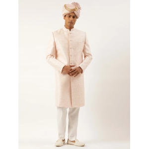 Baby Pink Embriodered Indowestern-Made To Measure / Indo Pant Set