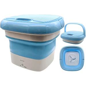 Mini Portable Washing Machine - Folding Washing Machine - Bucket Washer for Clothes Laundry- Collapsible Washing Machine - Underwear Washing Machine for Camping, RV, Travel, Small Spaces