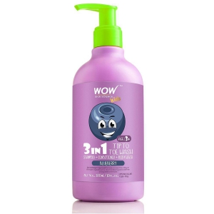 WOW Skin Science Kids 3 in 1 Tip to Toe Wash - Blueberry - 300 mL