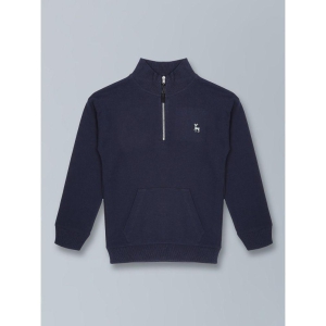 PLUM TREE - Navy Cotton Blend Boys Sweatshirt ( Pack of 1 ) - None