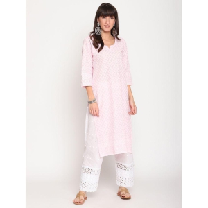 queenley-pink-cotton-womens-straight-kurti-pack-of-1-xxl